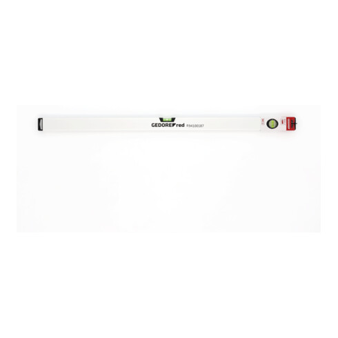 Gedore red Wasserwaage, magnetisch, 1000 mm lang, mit Vertikal- und Horizontal-Libelle, Messgenauigkeit +/- 0,5 mm/m, R94100187