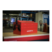 Gedore red Werkzeugkasten, 5 Fächer, groß, leer, Maße (LxBxH): 260x535x210 mm, rot, Stahlblech, Sortierbox, R20600073-4
