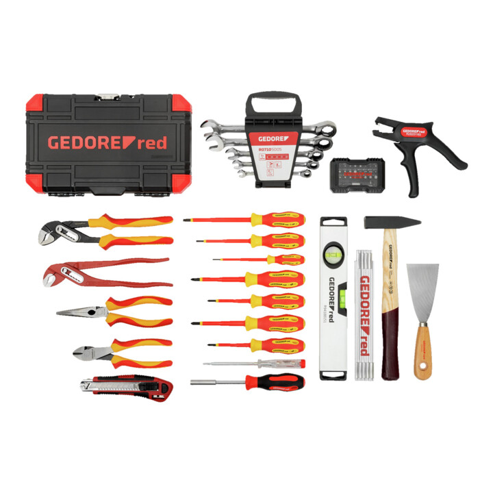 Gedore red Werkzeugkoffer ELEKTRIKER