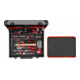 Gedore red Werkzeugkoffer, Set 138-teilig, gefüllt, Werkzeug für Hand- und Heimwerker, im Aluminiumkoffer, R46007138-1