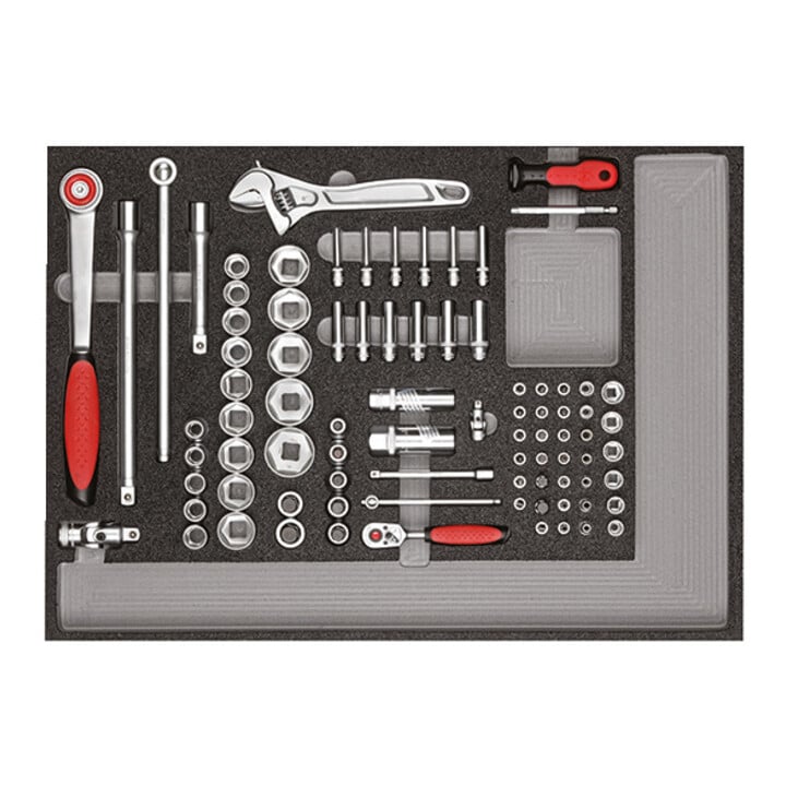 Gedore Red Werkzeugsatz im Werkstattwagen MECHANIC R21560005 129-teilig