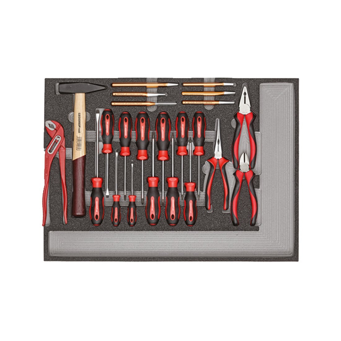 Gedore Red Werkzeugsatz im Werkstattwagen MECHANIC R21560005 129-teilig