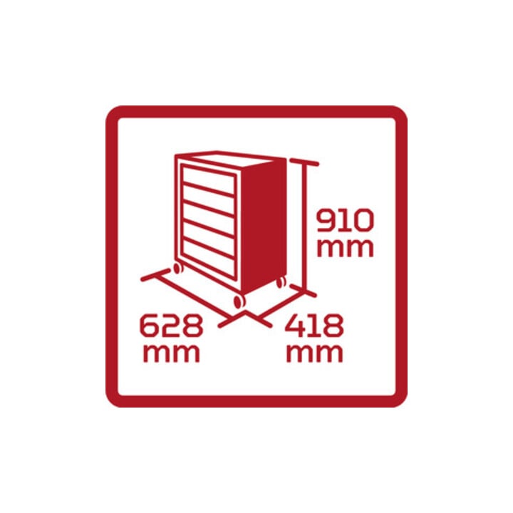 Gedore Red Werkzeugwagen MECHANIC R69003000 mit 6 Schubladen R20152006 + Sortiment R21010002 166-teilig