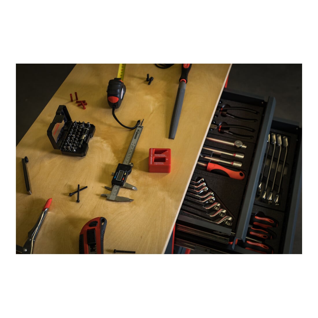 Gedore Red Wks.steekwagen MECHANIC+ 6Pushers 988x431x935