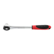 Gedore red Zahnradknarre mit ergonomischem 2K-Griff, Grobverzahnt mit 30 Zähnen, 1/2 Zoll, Rot/Schwarz-2