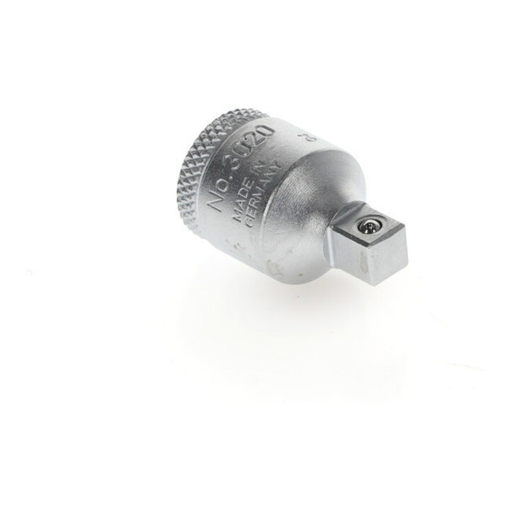 Gedore Reduzierstück, 3/8 Zoll auf 1/4 Zoll, Für handbetätigte Steckschlüsseleinsätze mit Vierkantantrieb, Kugelarretierung, Vanadium-Stahl 31CrV3