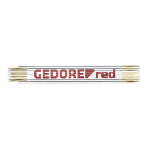 Gedore Règle pliante en bois rouge L.2m Kl.III hêtre
