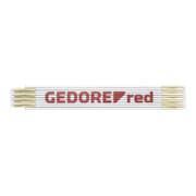 Gedore Règle pliante en bois rouge L.2m Kl.III hêtre