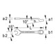 Gedore Ring-Maulschlüssel-Satz, 11-teilig, SW 8-22 mm, gekröpft, 12-kant, UD-Profil, Schraubenschlüssel Set, 1 B-011-5