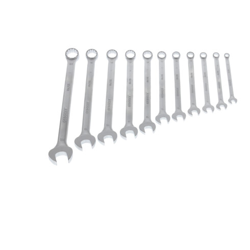 Gedore Ring-Maulschlüssel-Satz, 11-tlg, lang, SW 8-22 mm, abgewinkelt, 12-kant, UD-Profil, Schraubenschlüssel Set, 7 XL-0111