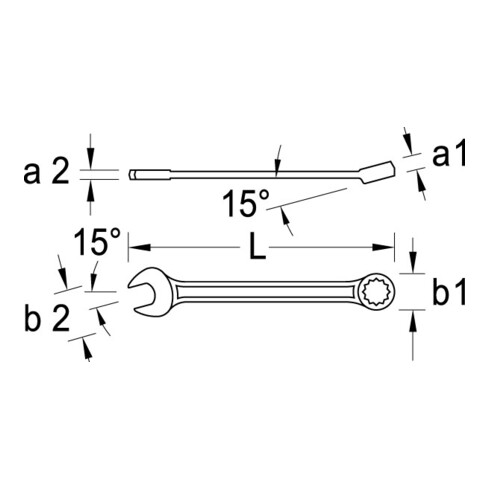 Gedore Ring-Maulschlüssel-Satz 11-tlg UD-Profil 8-22 mm