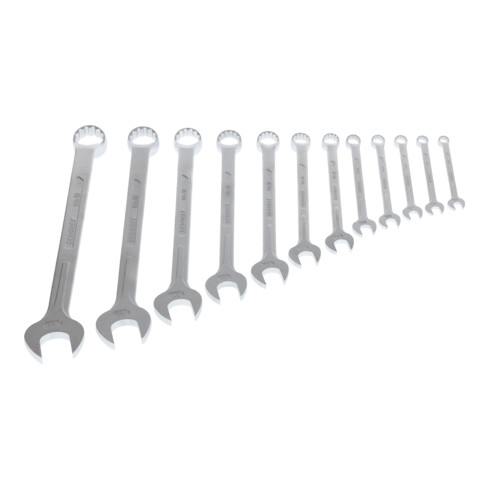 Gedore Ring-Maulschlüssel-Satz, 12-teilig, SW 10-32 mm, gekröpft, 12-kant, UD-Profil, Schraubenschlüssel Set, 1 B-012