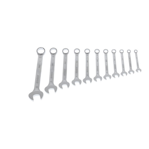 Gedore Ring-Maulschlüssel-Satz, 12-teilig, SW 8-22 mm, 15° abgewinkelt, 12-kant, UD-Profil, Schraubenschlüssel Set, 7-011