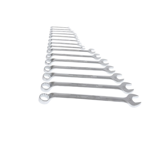 Gedore Ring-Maulschlüssel-Satz, 15-teilig, SW 6-32 mm, gekröpft, 12-kant, UD-Profil, Schraubenschlüssel Set, 1 B-0115