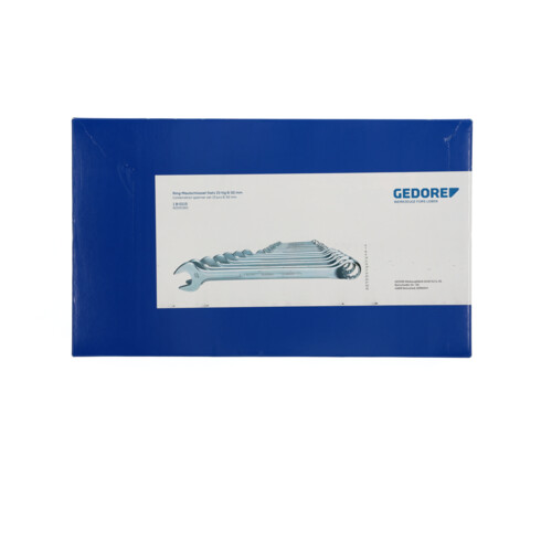 Gedore Ring-Maulschlüssel-Satz, 15-teilig, SW 6-32 mm, gekröpft, 12-kant, UD-Profil, Schraubenschlüssel Set, 1 B-0115