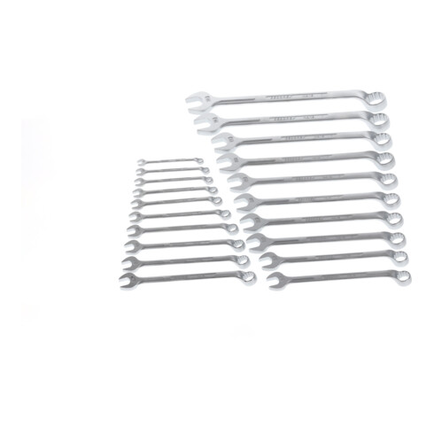 Gedore Ring-Maulschlüssel-Satz, 20-teilig, SW 8-32 mm, gekröpft, 12-kant, UD-Profil, Schraubenschlüssel Set, 1 B-020