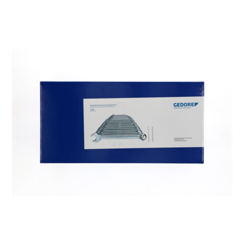 Gedore Ring-Maulschlüssel-Satz, 26-teilig, SW 6-32 mm, 15° abgewinkelt, 12-kant, UD-Profil, Schraubenschlüssel Set, 7-026