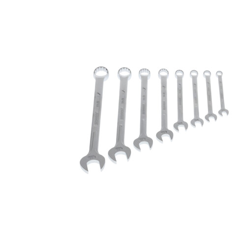 Gedore Ring-Maulschlüssel-Satz, 8-teilig, SW 10-24 mm, gekröpft, 12-kant, UD-Profil, Schraubenschlüssel Set, 1 B-08