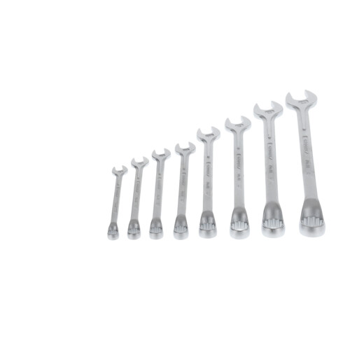 Gedore Ring-Maulschlüssel-Satz, 8-teilig, SW 10-24 mm, gekröpft, 12-kant, UD-Profil, Schraubenschlüssel Set, 1 B-08