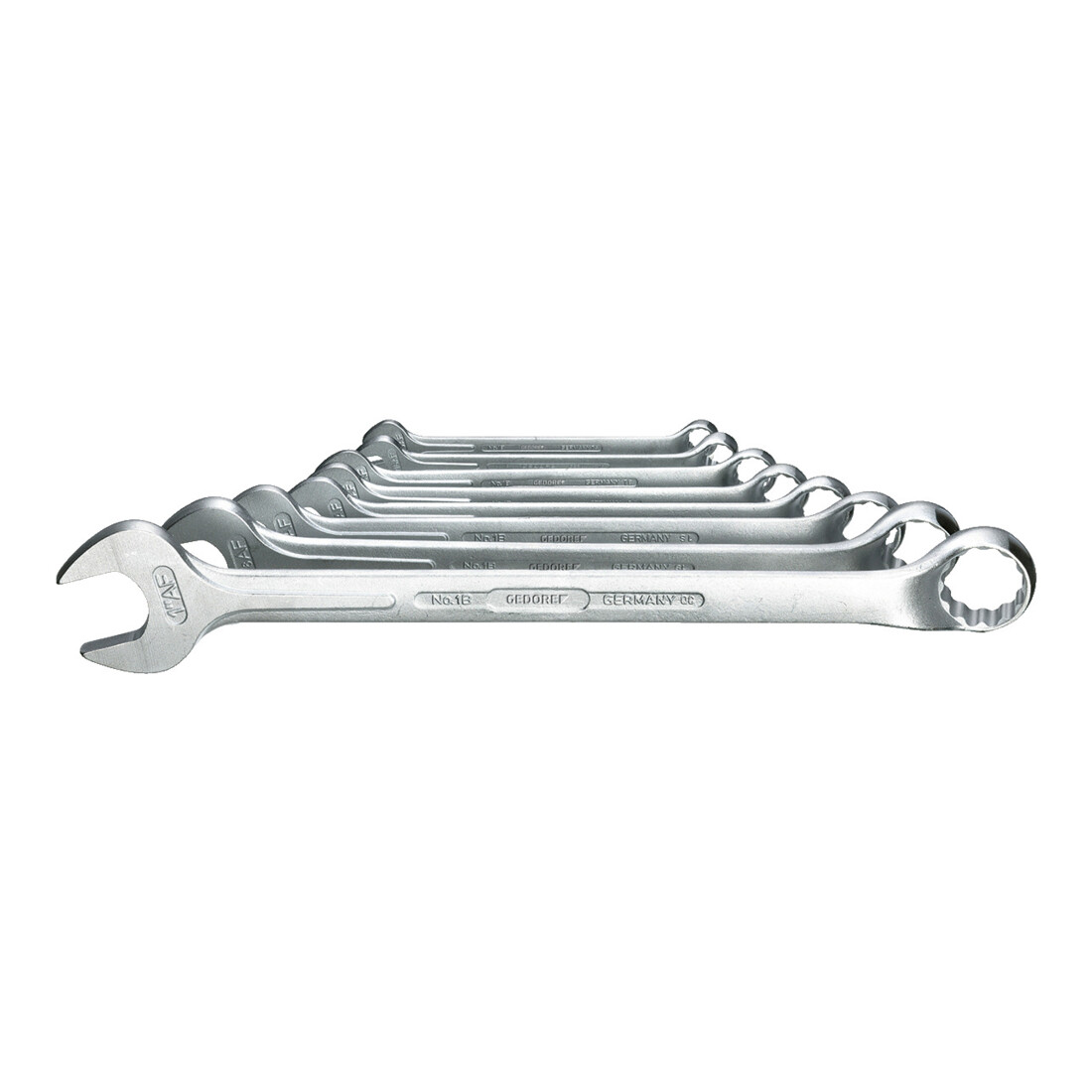 Gedore ringsteeksleutel set 8 delig 3/8-1"