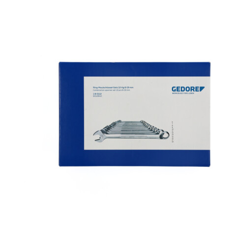 Gedore ringsteeksleutelset 12 delig 6-19 mm