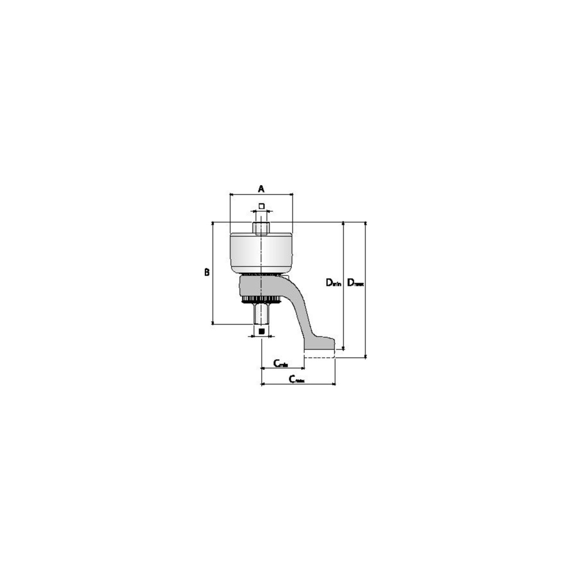 Gedore RL-DVV13 Reaktionsarm L-Form gerade für DVV-13, 3/4"