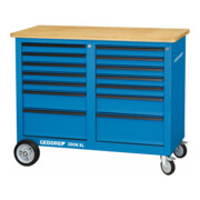 Gedore rolwerkbank, 1,25 m breed, met 14 laden