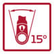 Gedore rouge à cliquet réversible 3/4 L.503mm RSW15°.