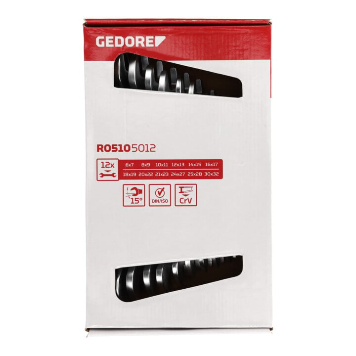 Gedore Rouge double jeu de clés à fourche SW 6-32mm 12 pcs