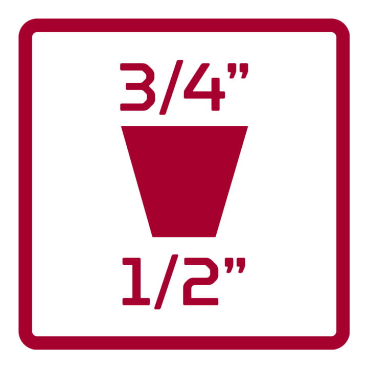 Gedore Rouge loupe 1/2 x 3/4 carré L.49mm