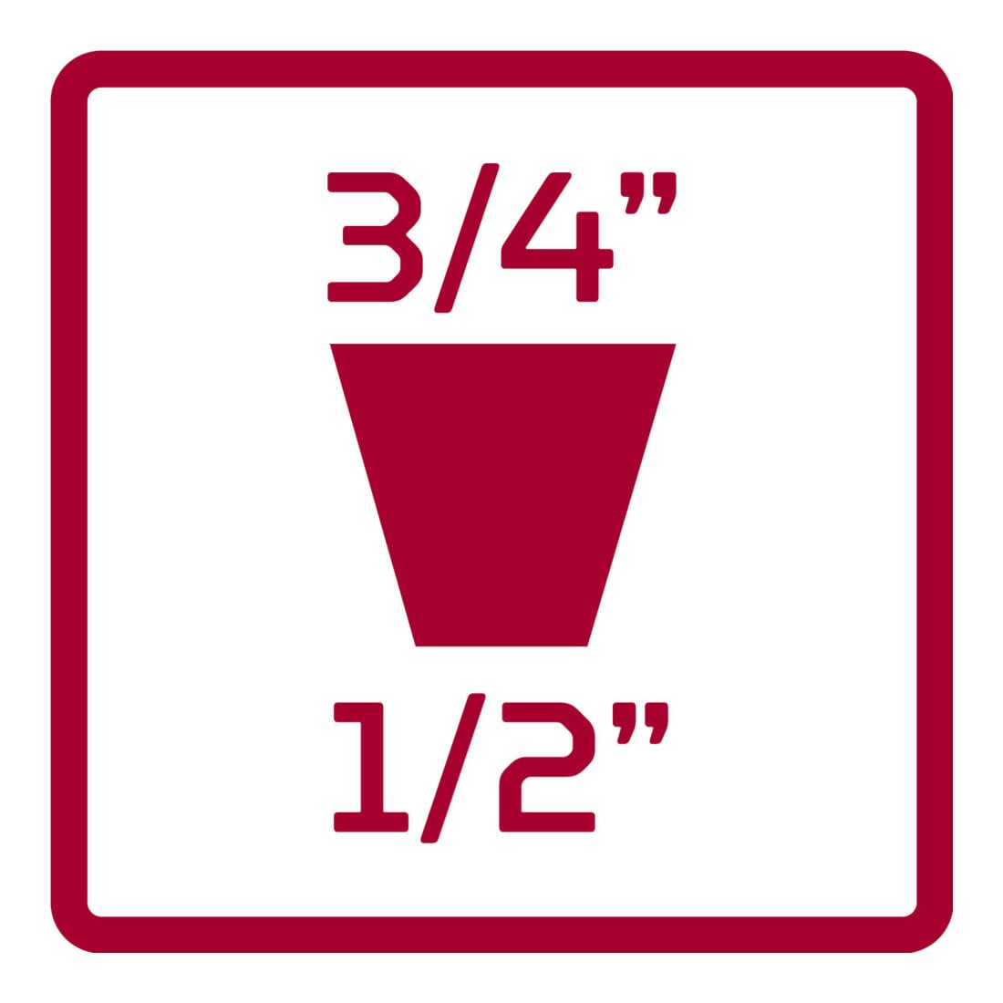 Gedore Rouge loupe 1/2 x 3/4 carré L.49mm