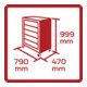 GEDORE rouge Servante d’atelier GEDMaster 7 tiroirs, R20202207-4