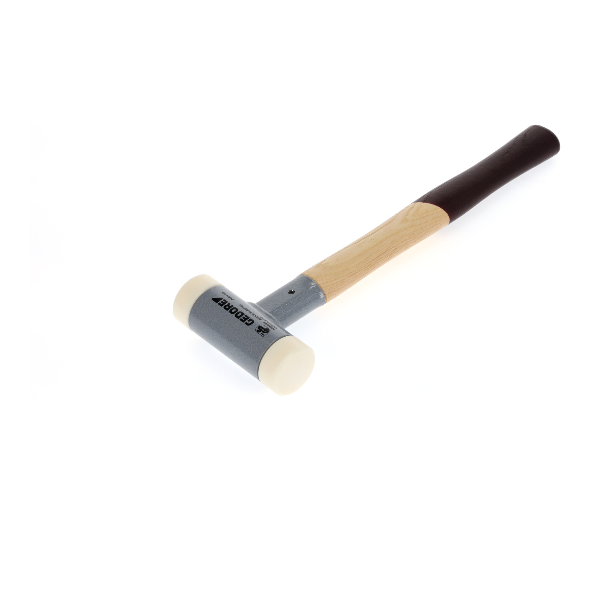 Gedore Rückschlagfreier Schonhammer, Ø 40 mm, Hickorystiel, Austauschbare Polyamid-Köpfe