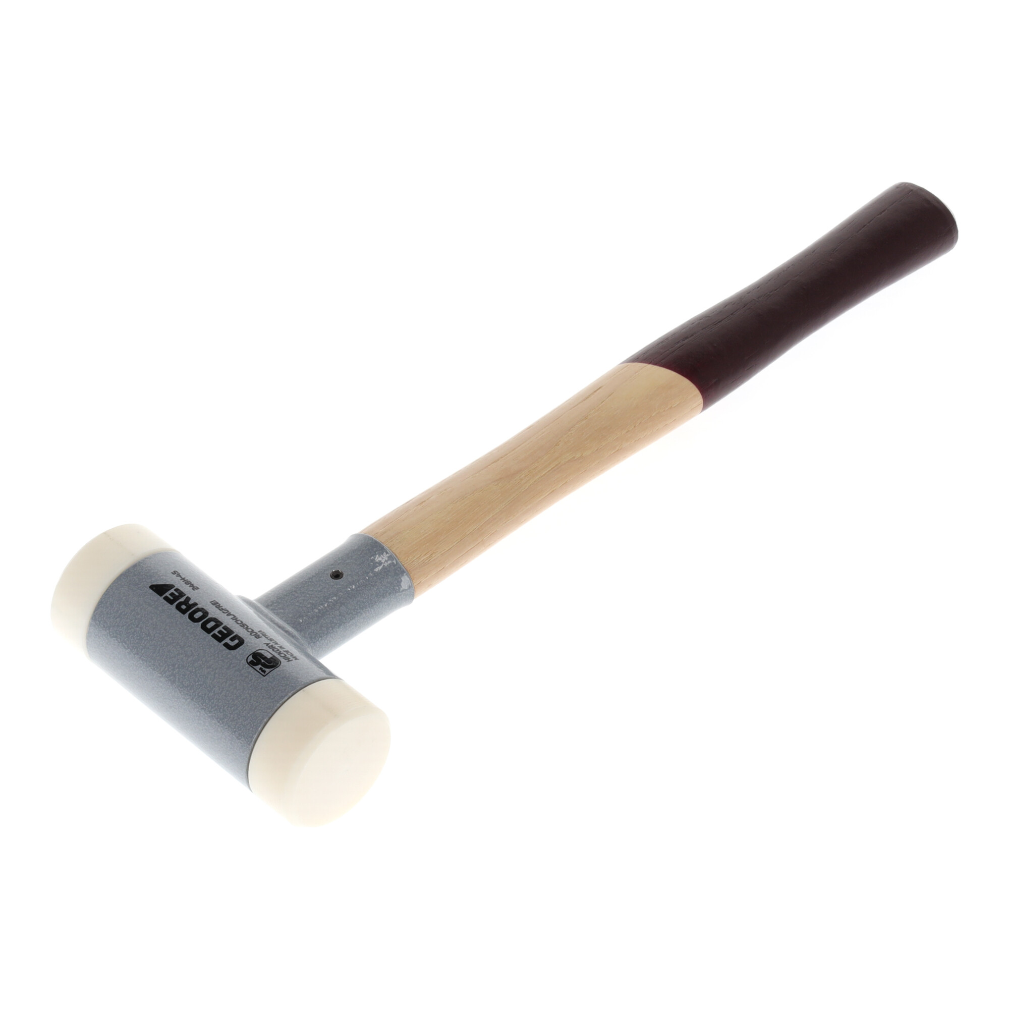 Gedore Rückschlagfreier Schonhammer, Ø 45 mm, Hickorystiel, Austauschbare Polyamid-Köpfe