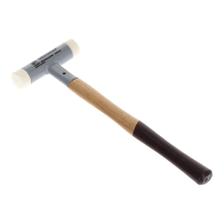 Gedore Rückschlagfreier Schonhammer, Ø 25 mm, Hickorystiel, Austauschbare Polyamid-Köpfe