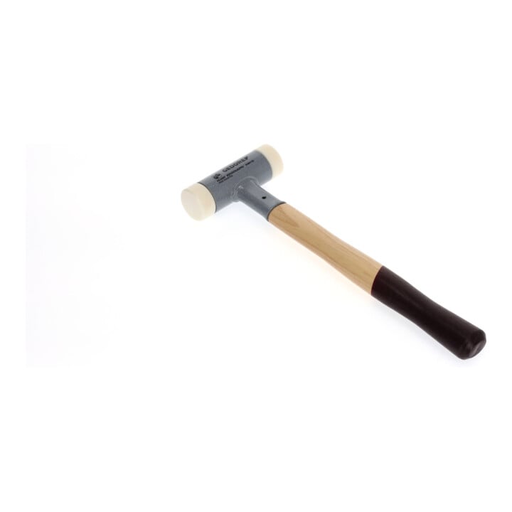 Gedore Rückschlagfreier Schonhammer, Ø 35 mm, Hickorystiel, Austauschbare Polyamid-Köpfe