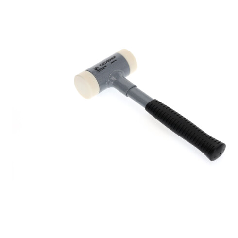 Gedore Rückschlagfreier Schonhammer, Ø 50 mm, Stahlrohrstiel, Austauschbare Polyamid-Köpfe