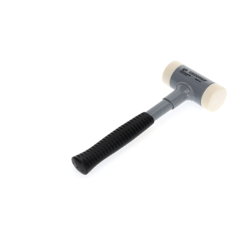 Gedore Rückschlagfreier Schonhammer, Ø 50 mm, Stahlrohrstiel, Austauschbare Polyamid-Köpfe