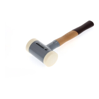 Gedore Rückschlagfreier Schonhammer, Ø 70 mm, Hickorystiel, Austauschbare Polyamid-Köpfe