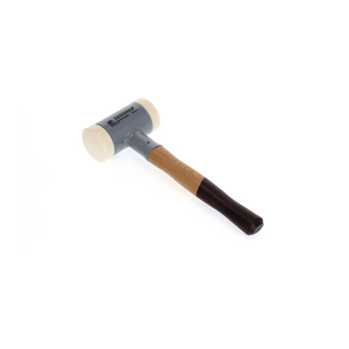 Gedore Rückschlagfreier Schonhammer, Ø 70 mm, Hickorystiel, Austauschbare Polyamid-Köpfe