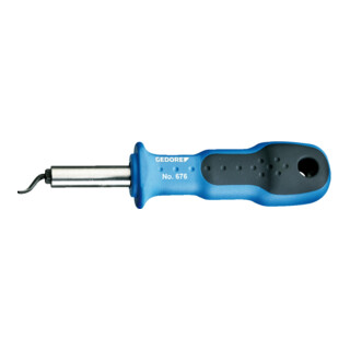 Gedore Sbavatore, 1/4" 6,3 mm, per sbavatura bordi pezzi, rotante, con manico in plastica, 8730