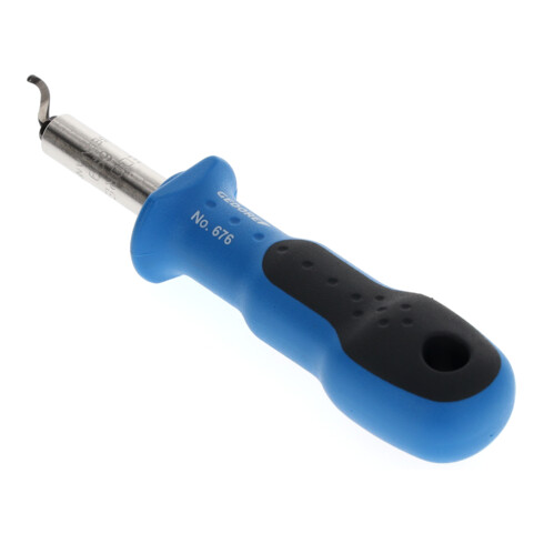 Gedore Sbavatore, 1/4" 6,3 mm, per sbavatura bordi pezzi, rotante, con manico in plastica, 8730