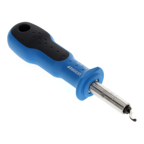 Gedore Sbavatore, 1/4" 6,3 mm, per sbavatura bordi pezzi, rotante, con manico in plastica, 8730