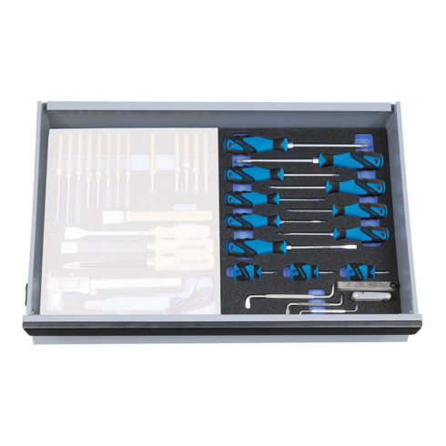 Gedore 2005 CT2-2160 Schraubendreher-Satz in Check-Tool-Modul, 15-teilig