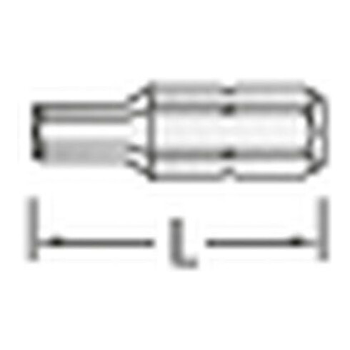 Gedore Schraubendreherbit 1/4", Vorteilspack 5-tlg, Innen-6-kant 10 mm