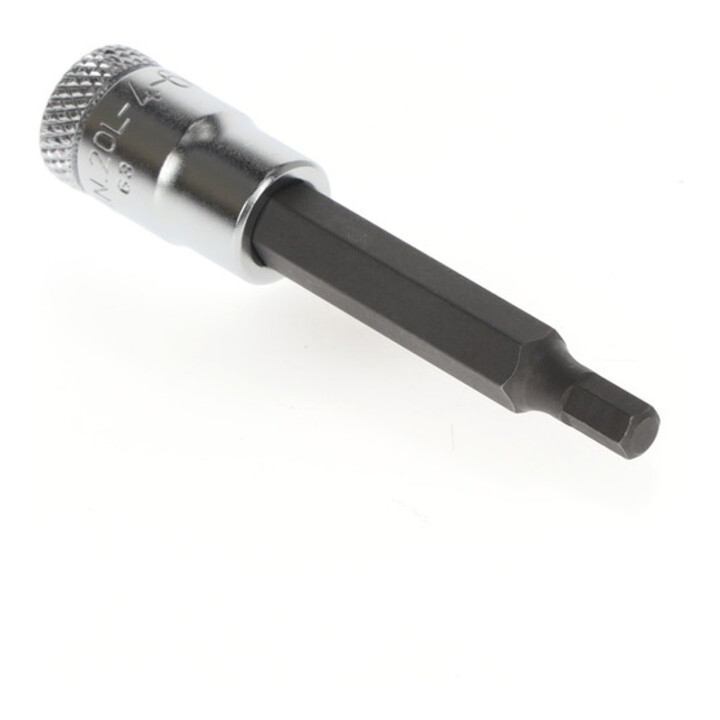 Gedore Schraubendrehereinsatz Bit Innensechskant, lang, SW 4 mm, 1/4" 6,3 mm, Schraubenziehereinsatz, Werkzeug, IN 20 L4-60