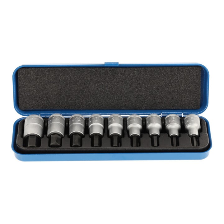 Gedore schroevendraaierset 1/2" 9 delig inbus 5-17mm