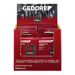 Gedore Set adattatori display 4 pezzi 10 pezzi