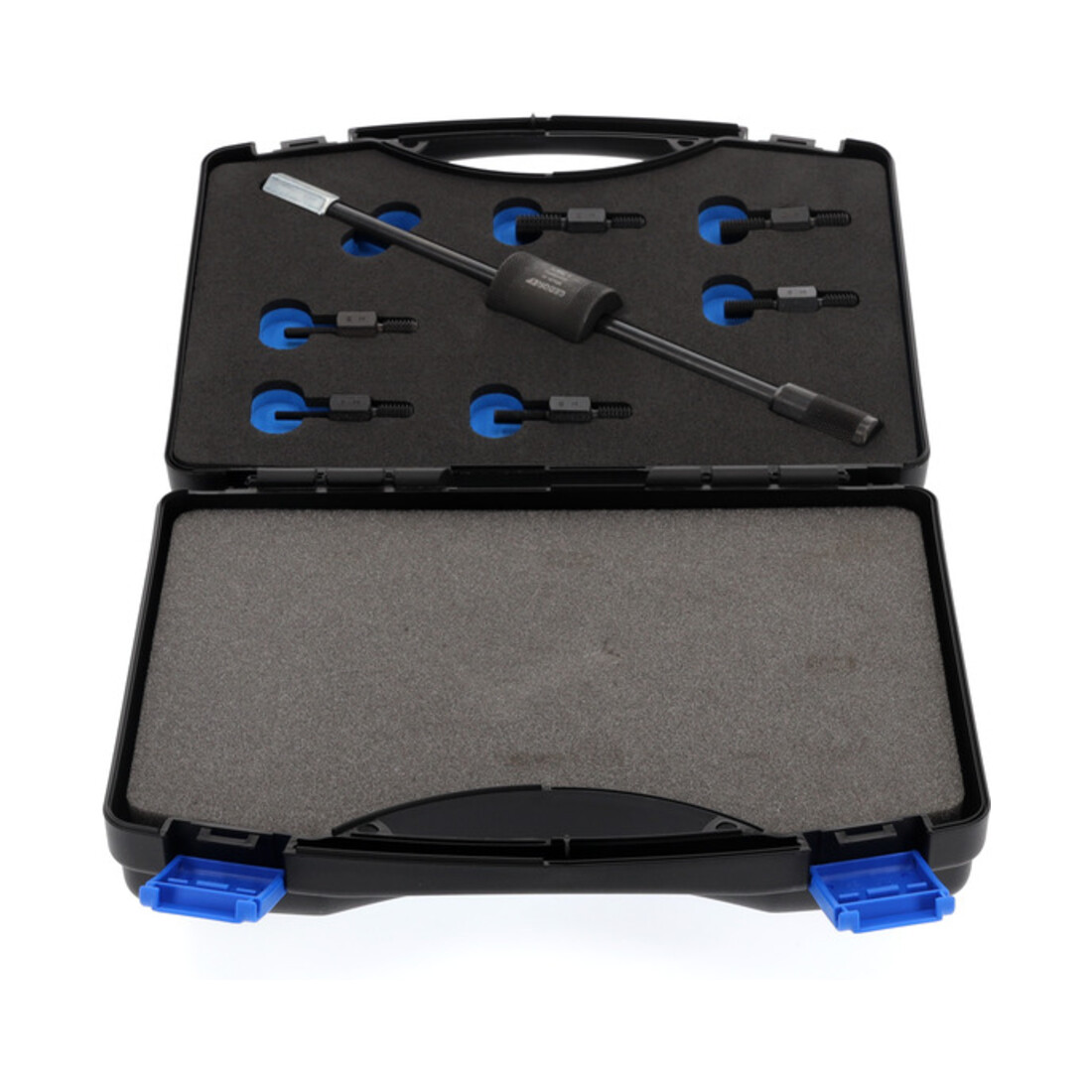 Gedore Set adattatori filettati con martello scorrevole, per applicazioni 1 foro, 6 adattatori M10-M4 a M10-M12, 1.81/K-1