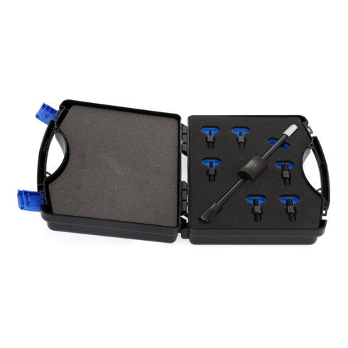 Gedore Set adattatori filettati con martello scorrevole, per applicazioni 1 foro, 6 adattatori M10-M4 a M10-M12, 1.81/K-1